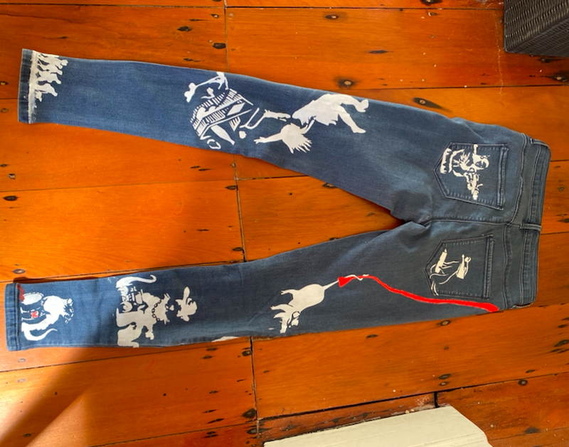 Hand Stencilled 